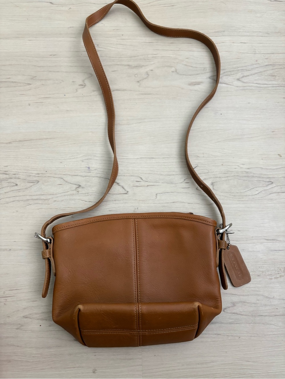 Coach Cognac Leather Crossbody Bag